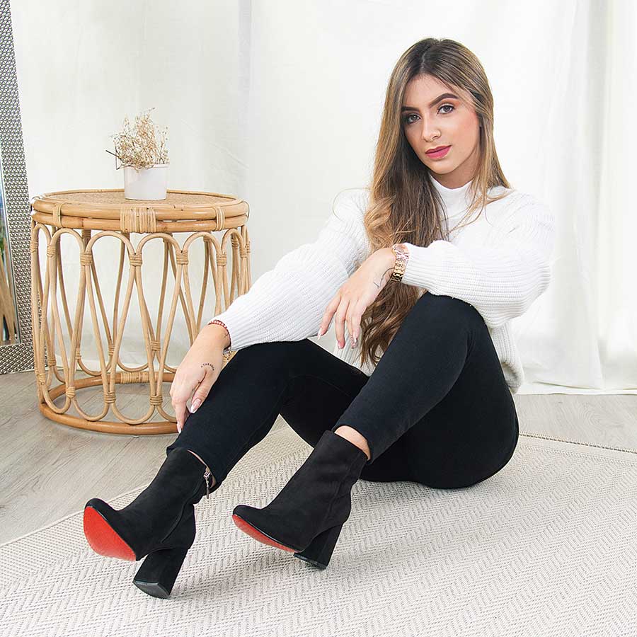 Usar Leggins Negro Leggins Mujer Outfit Botines Bajos Vestidos