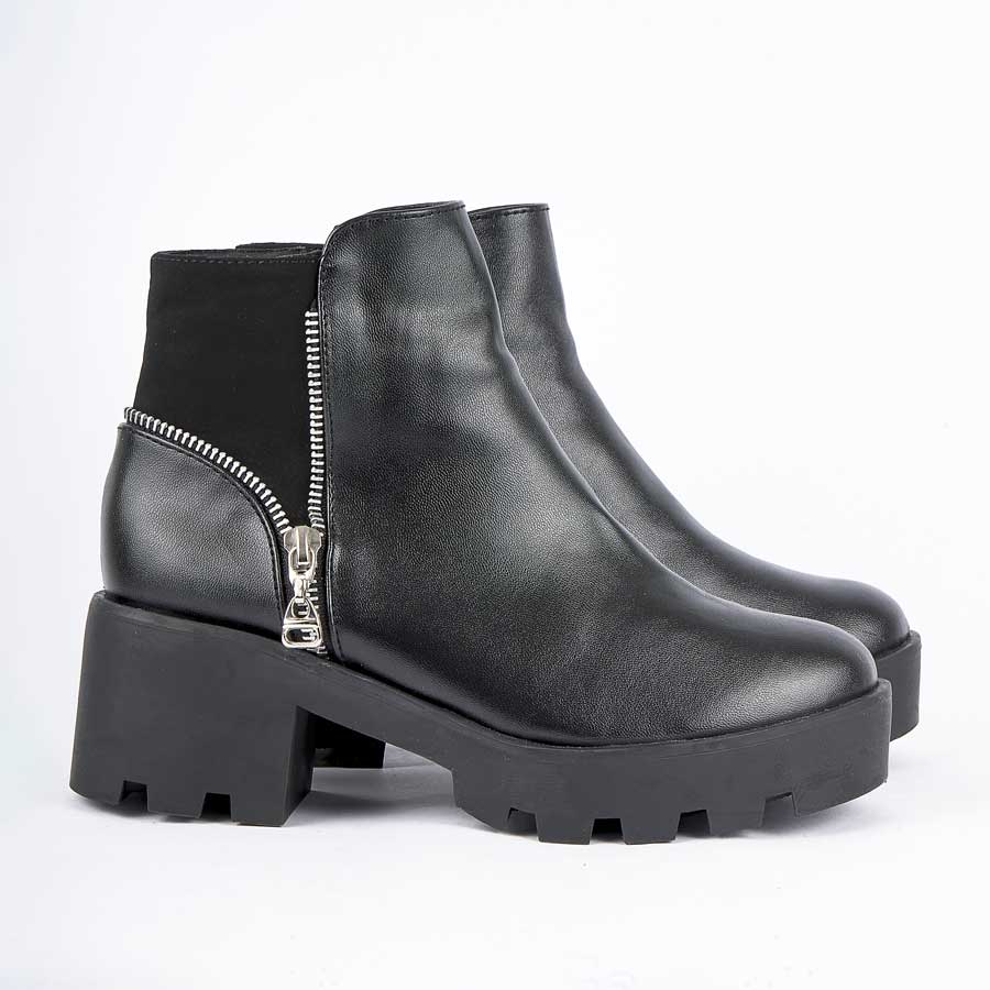 Macadamia Store Outfit Con Botin Negro De Tacon Botín 235 Negro