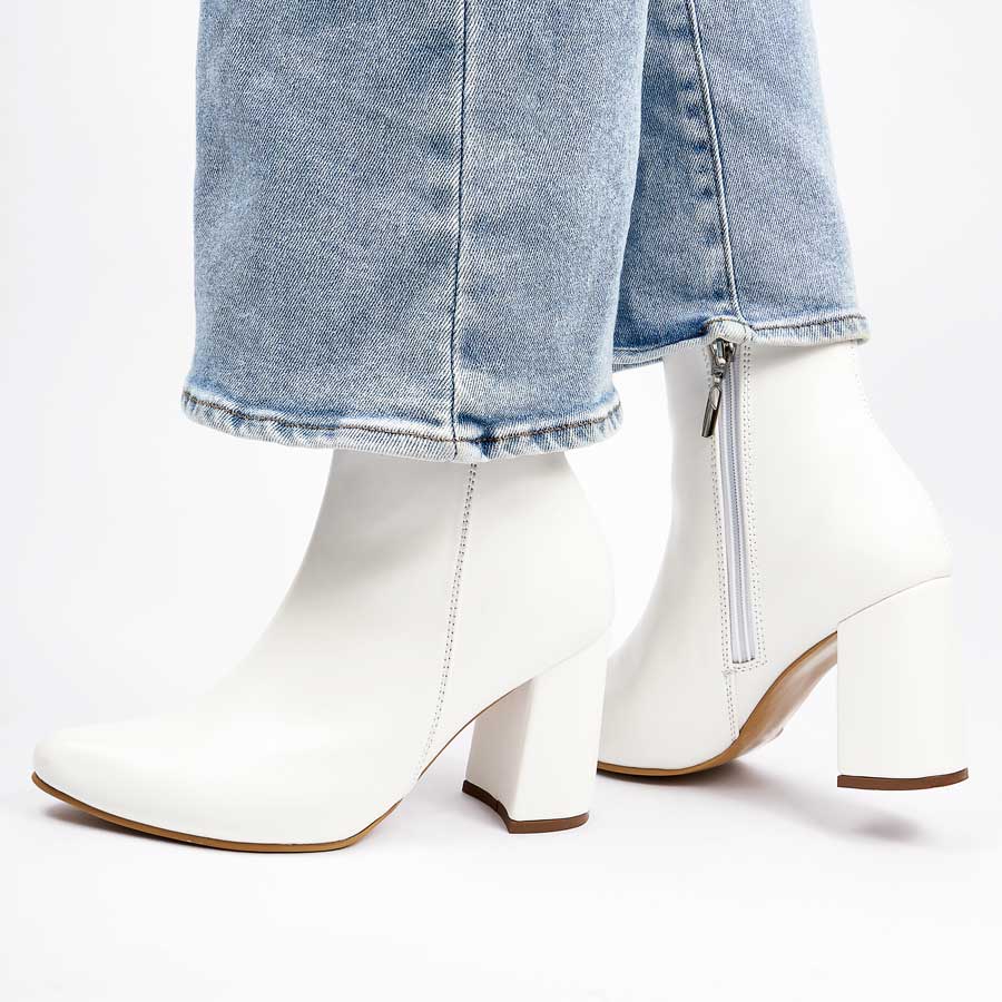 Mercado Libre Zapatos Botines Para Dama Botín 515 Blanco