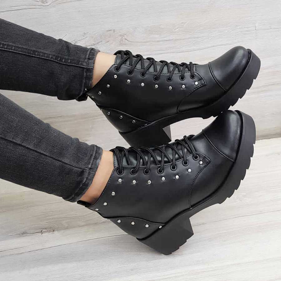 Vélez Quiero Ver Botines Botín Ellis Negro – Macadamia Store